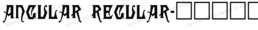 Angular Regular字体转换
